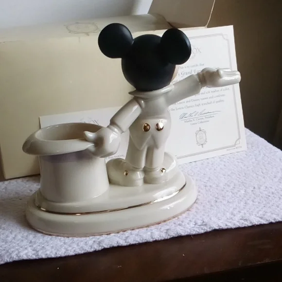 Lenox Mickey mouse votive candle holder or ring holder old but new in box